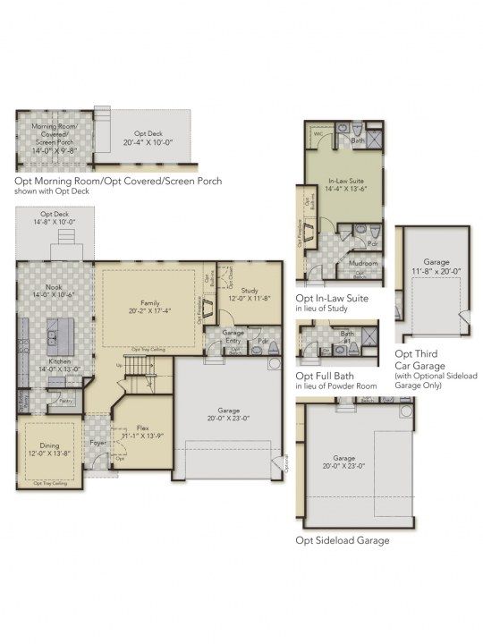 Caldwell Floor Plan at FoxCreek Homestead HHHunt Homes